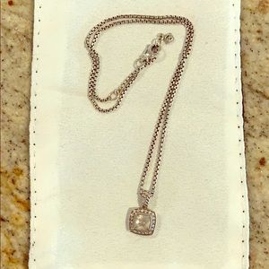 David Yurman Necklace w/ White Topaz & Diamonds